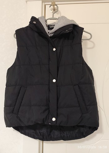 Düğmeli Yüksek Yakalı Kadın Yelek - Görsel 2