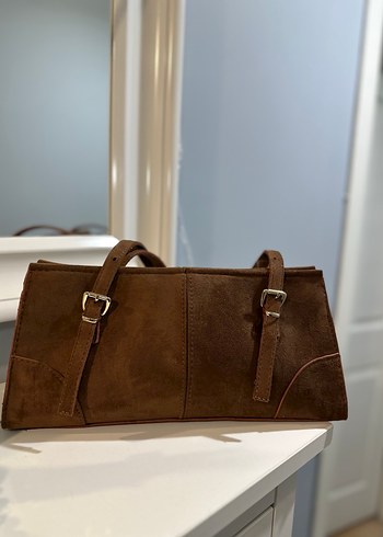 Taba  Süet Kadın Omuz Çantası zara değildir - Görsel 3