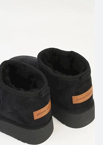 Siyah Pierre Cardin Ugg bot içi kürklü - Görsel 2