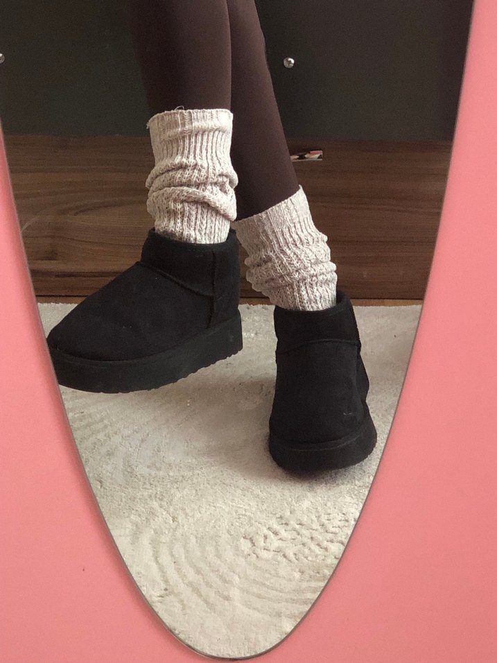 Siyah Pierre Cardin Ugg bot içi kürklü - Görsel 5