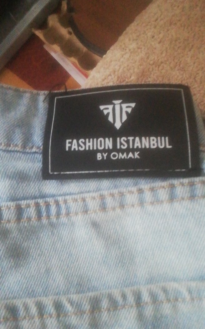 Açık mavi Düğmeli kısa kot şort - Görsel 2