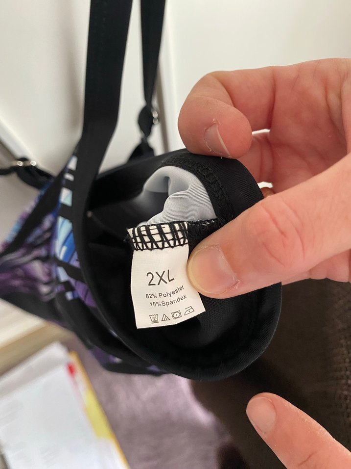 Mor Bağlama Desenli Pilili Strappy Mayo - Görsel 4