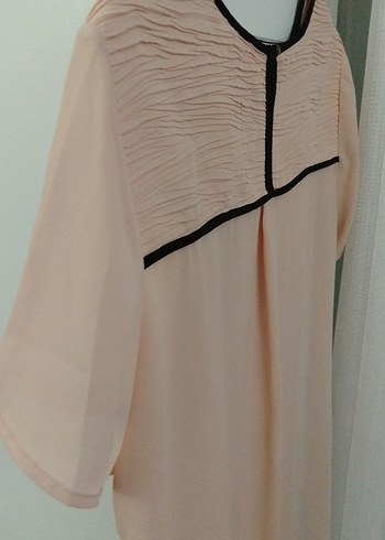 Yavruağzı Kısa Kollu Kadın Bluz - Görsel 5