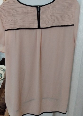 Yavruağzı Kısa Kollu Kadın Bluz - Görsel 4