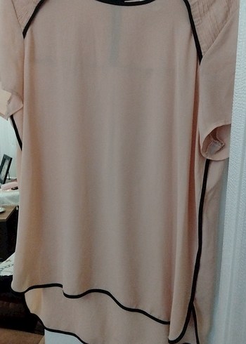 Yavruağzı Kısa Kollu Kadın Bluz - Görsel 2