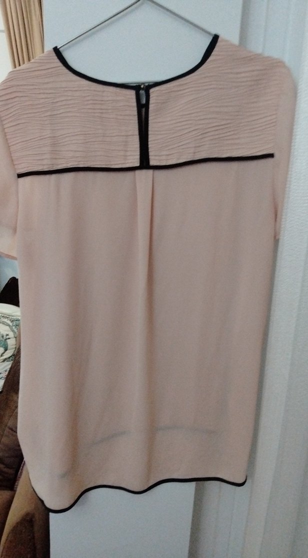 Yavruağzı Kısa Kollu Kadın Bluz - Görsel 4