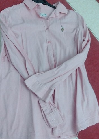 Pembe Pamuklu Uzun Kollu Gömlek - Görsel 6