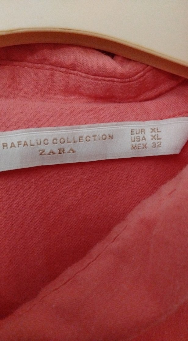 Düğmeli Pembe Keten Kadın Gömlek - Görsel 2