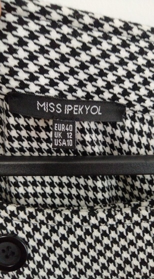 Gri Düğmeli Kısa Kollu Midi Kadın Elbise - Görsel 3