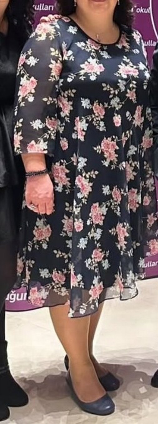 Şifon abiye büyük beden elbise - Görsel 5