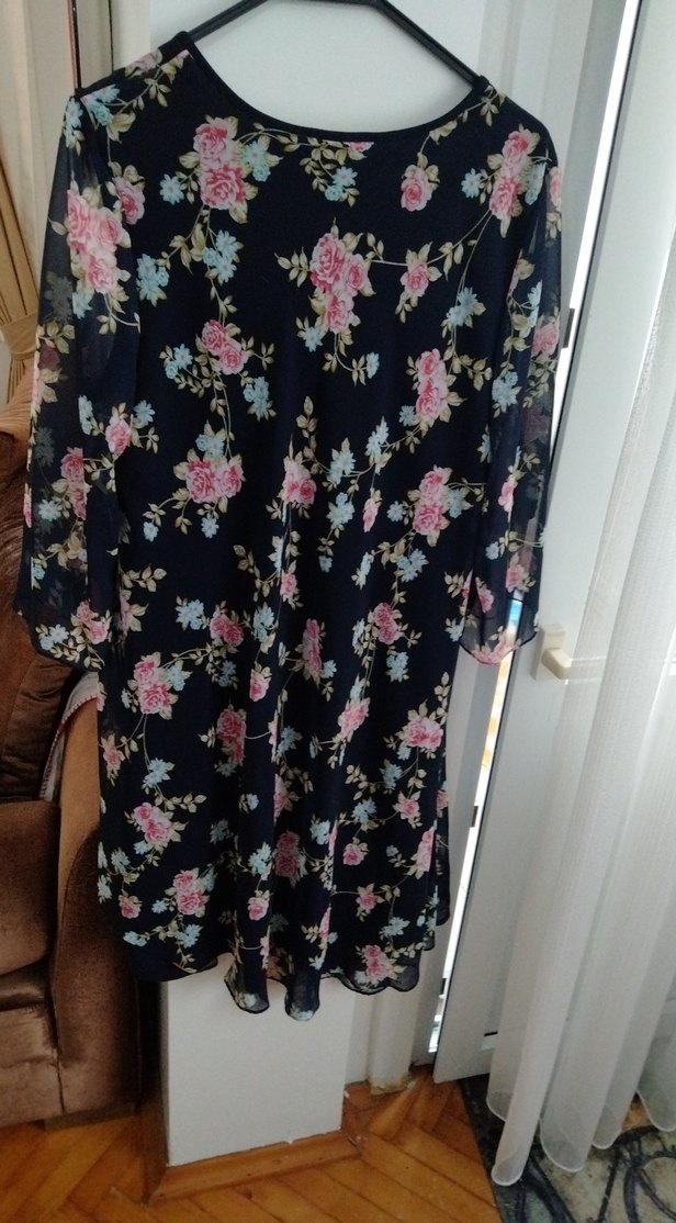 Şifon abiye büyük beden elbise - Görsel 2