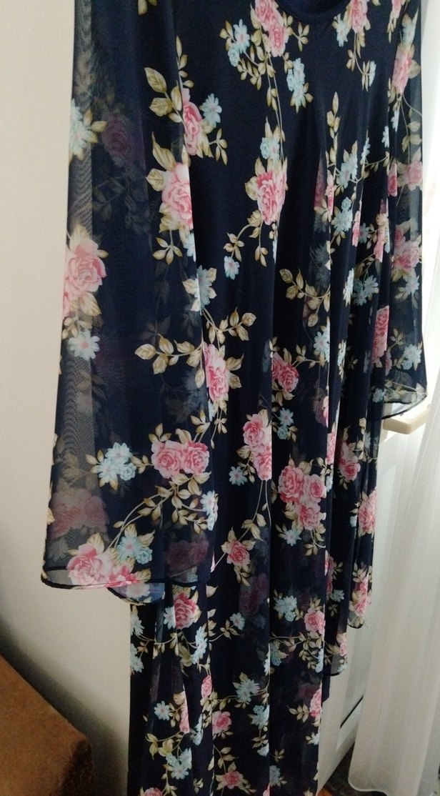 Şifon abiye büyük beden elbise - Görsel 3