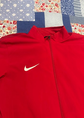 Nike Drifit Kırmızı Fermuarlı Ceket M Beden - Görsel 2