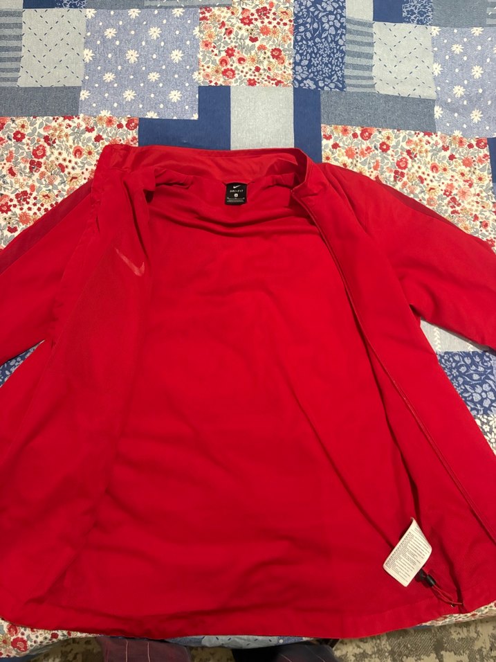 Nike Drifit Kırmızı Fermuarlı Ceket M Beden - Görsel 4
