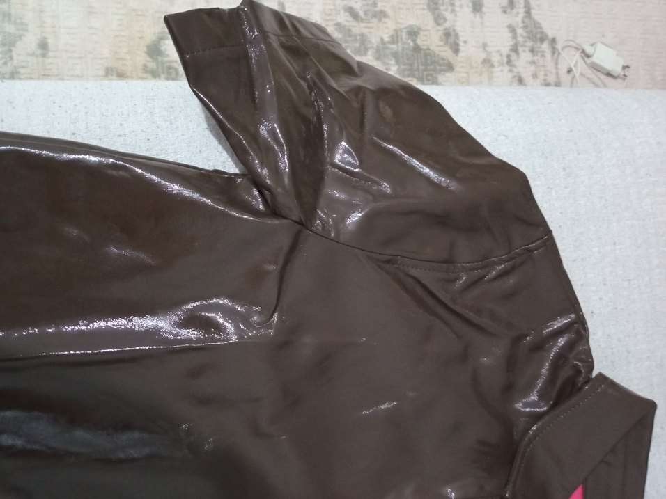 Düğmeli Kahverengi Kadın Deri Ceket - Görsel 2