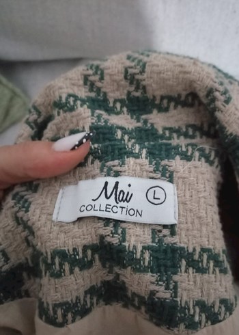 Kadın Triko Kumaşlı Midi Kaban - Görsel 4