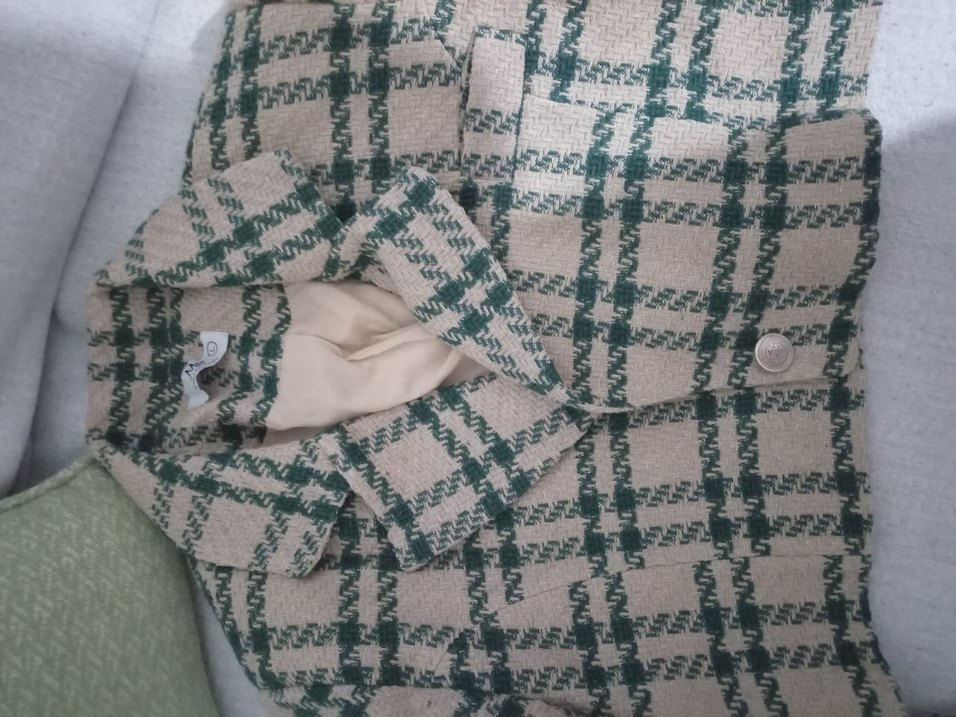 Kadın Triko Kumaşlı Midi Kaban - Görsel 2