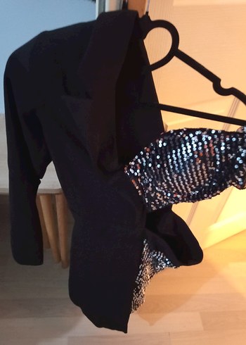 Kadın Siyah Yılan Desenli Drapeli Takım - Görsel 2