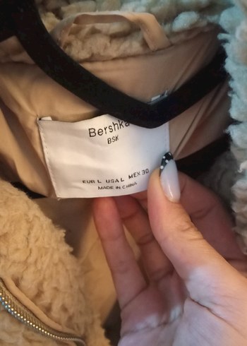 Bej Peluş Detaylı Kadın Ceket - Görsel 2