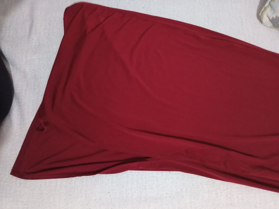 bordo elbise - Görsel 3