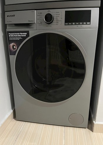 Gri Renkli Çamaşır Kurutma ve Yıkama Makinesi - Görsel 2
