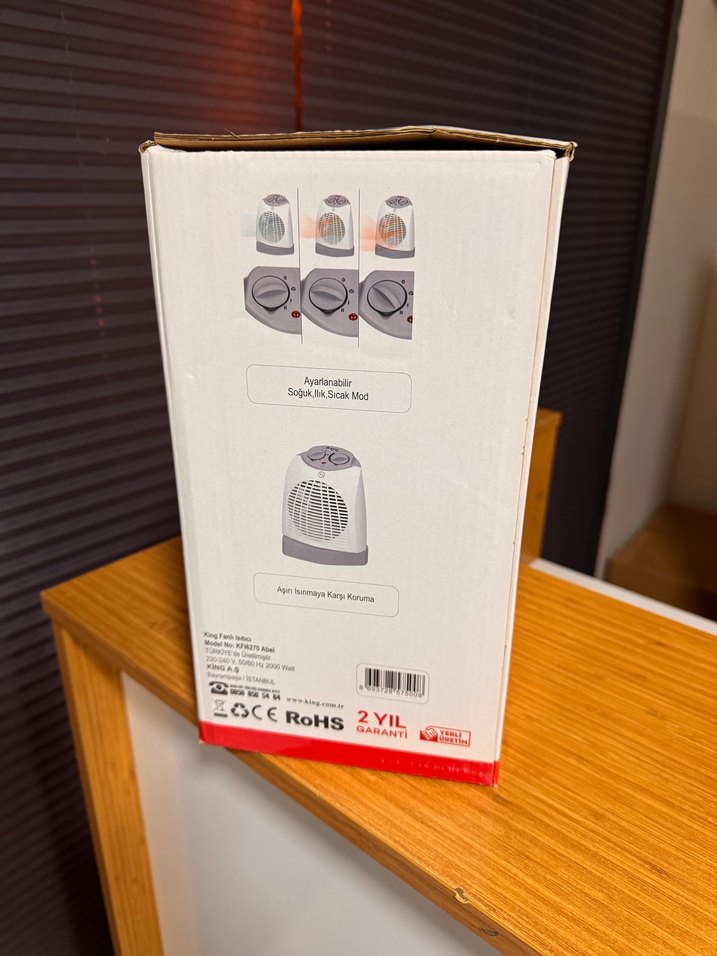 King Çoklu Kademeli Elektrikli Fan Isıtıcı - Görsel 2