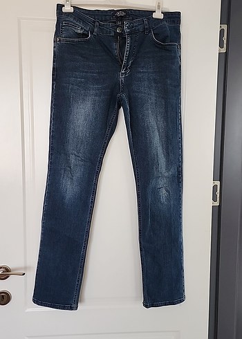 Erkek Mavi Denim  Kot Pantolon W32 L33 - Görsel 3