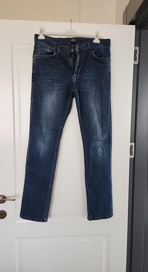 Erkek Mavi Denim  Kot Pantolon W32 L33 - Görsel 3
