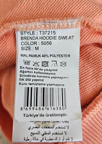 m Beden pembe Renk Hummel Kapüşonlu Pembe Sweatshirt