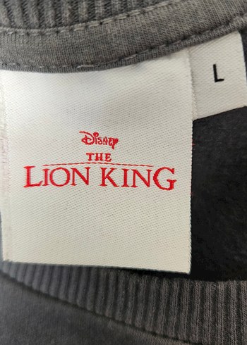 l Beden The Lion King Baskılı Gri Kadın Sweatshirt