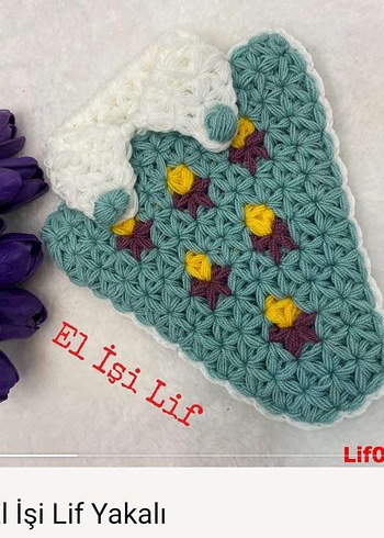 Renkli Örgü Kadın Eldiveni - Görsel 2