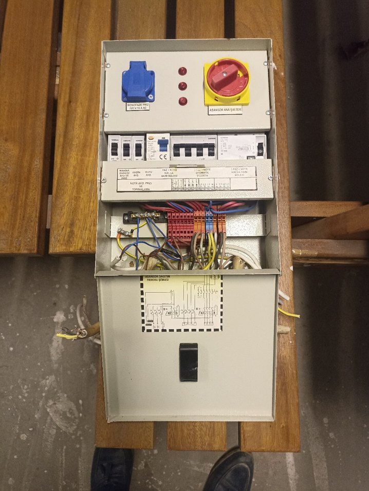 Mavi Elektrik Kontrol Paneli  Asansör panosu ve kartı - Görsel 2