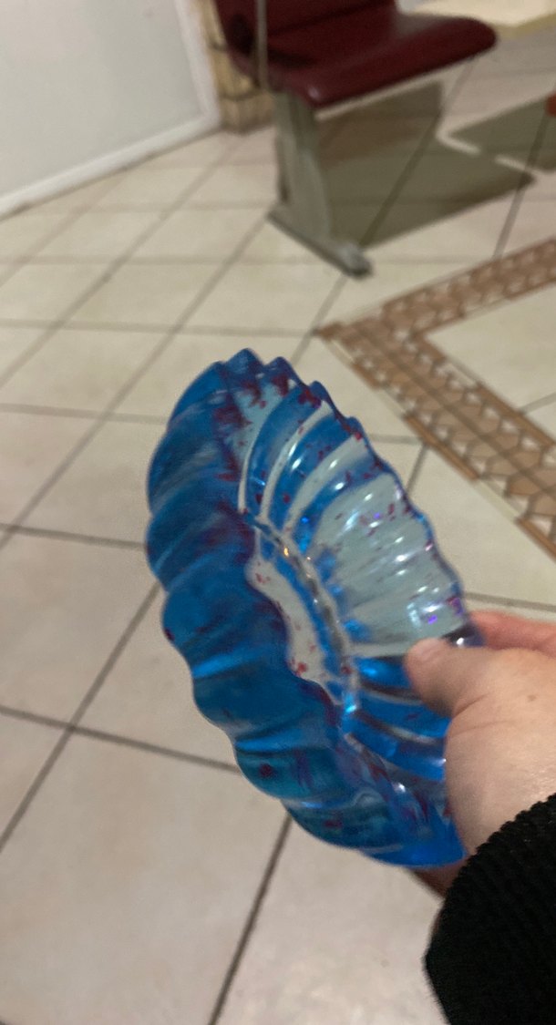 Mavi Tie-Dye Desenli Tabak - Görsel 3