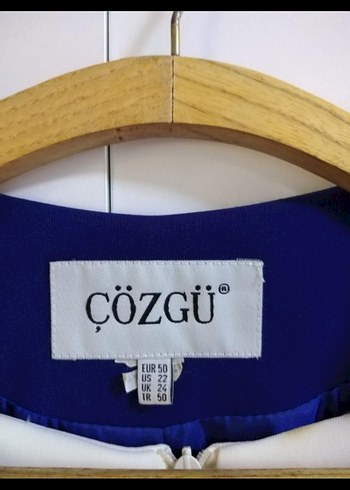 Boncuk Detaylı Uzun Kollu Mavi Kadın Ceket - Görsel 5