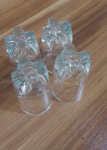 Parlak Bej Mini Cam Bardak Seti - Görsel 5