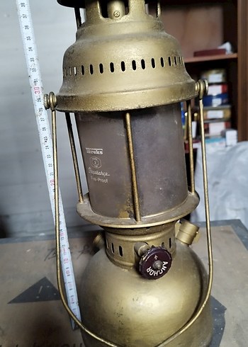 Altın Renkli Antika Fener Lambası - Görsel 2