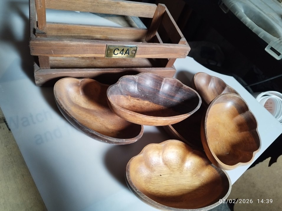 C4A ahşap cerez Tabak Takımı - Görsel 3