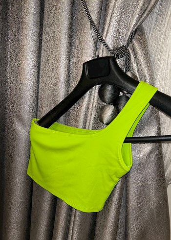 Tek Omuzlu Crop - Görsel 2