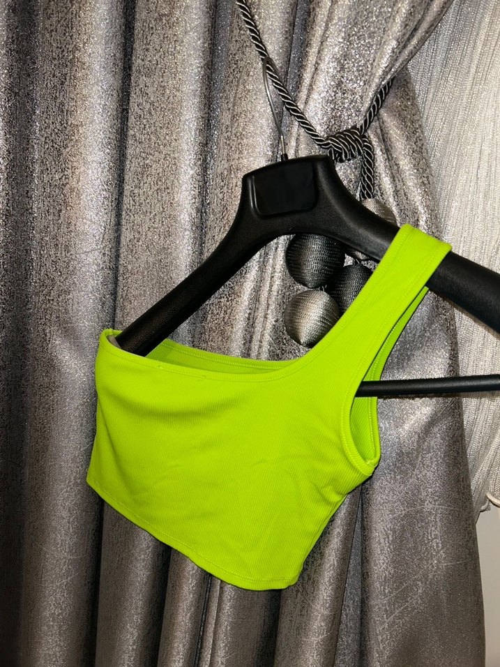 Tek Omuzlu Crop - Görsel 2