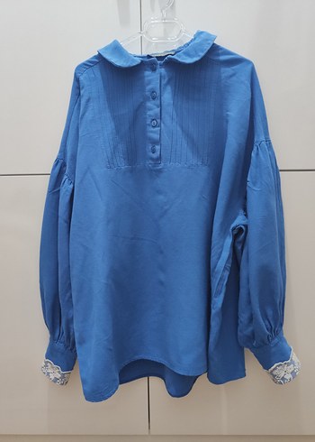 KADIN VİNTAGE OVERSİZE GÖMLEK S-M BEDEN - Görsel 2