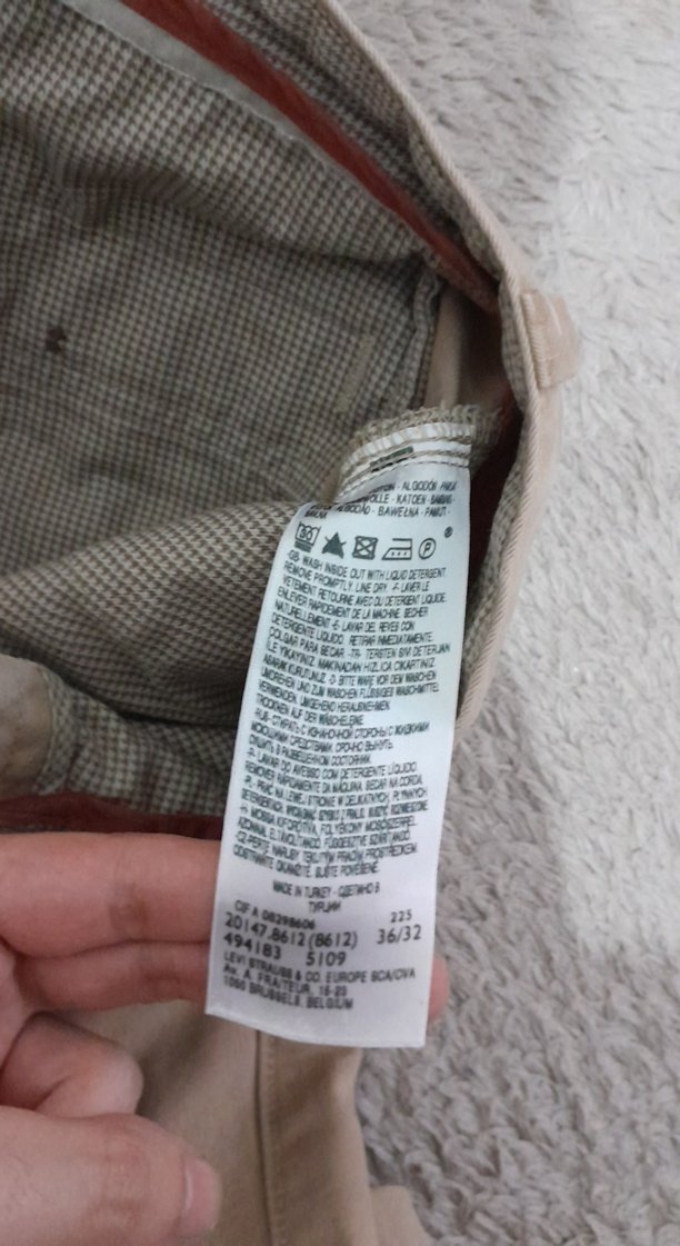 Bej Erkek Keten Pantolon - Görsel 3