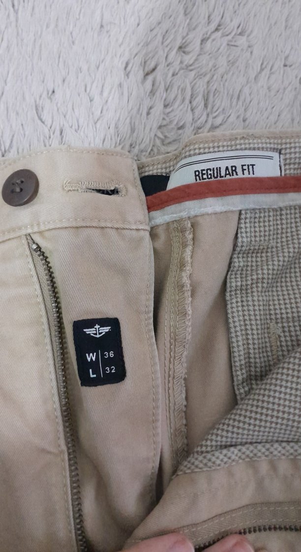 Bej Erkek Keten Pantolon - Görsel 2