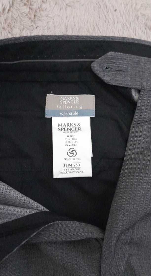 Gri Regular Fit Erkek Ofis Pantolonu - Görsel 2