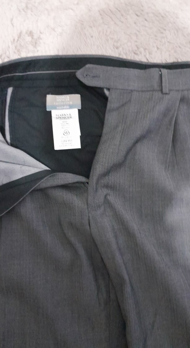 Gri Regular Fit Erkek Ofis Pantolonu - Görsel 3