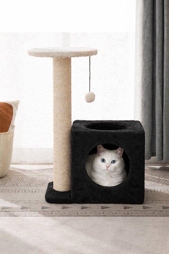 Mavi Kedi Tırmalama ve Oyun Evi - Görsel 4