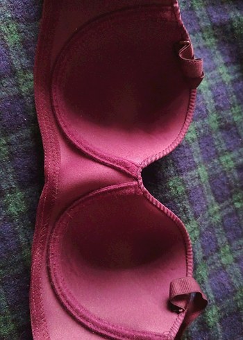 Mor Renkli Düz Dokulu Sütyen - Görsel 3