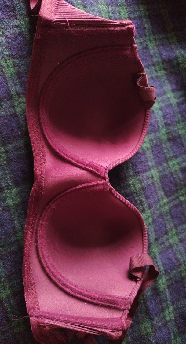 Mor Renkli Düz Dokulu Sütyen - Görsel 3