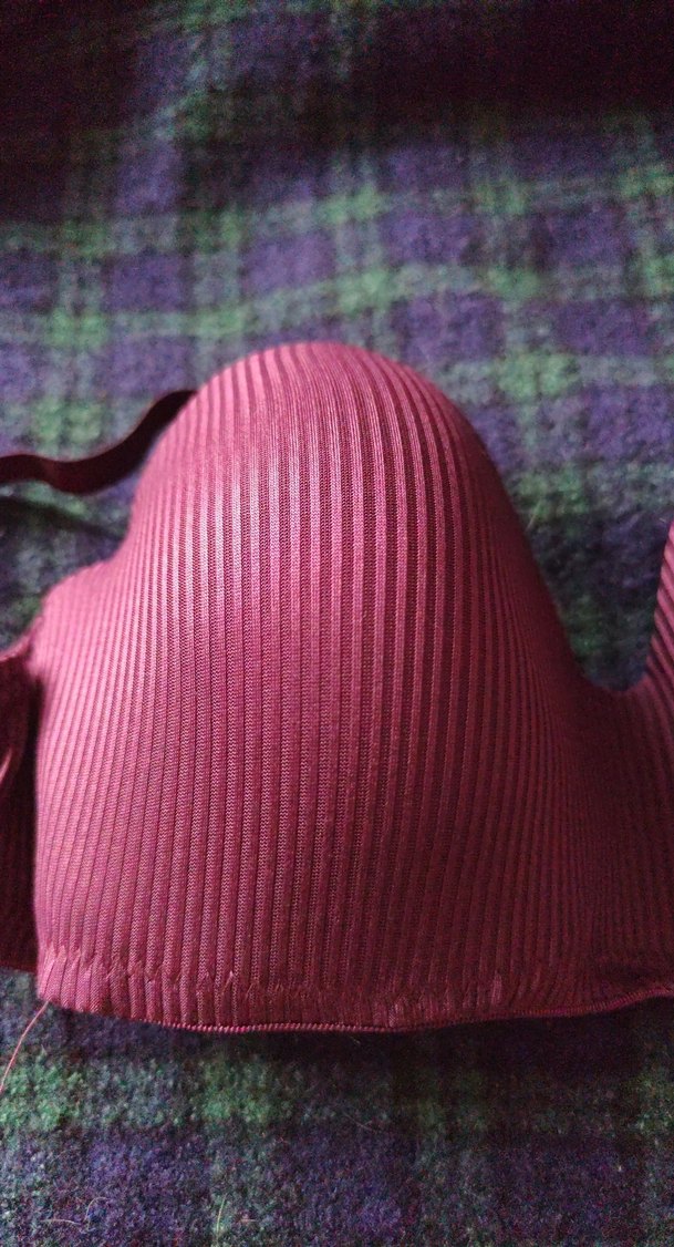 Mor Renkli Düz Dokulu Sütyen - Görsel 2