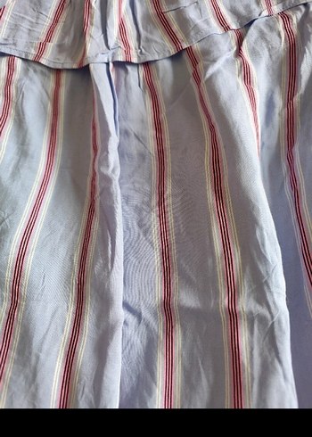 Mavi Bohem Renk Geçişli Midi Elbise - Görsel 2