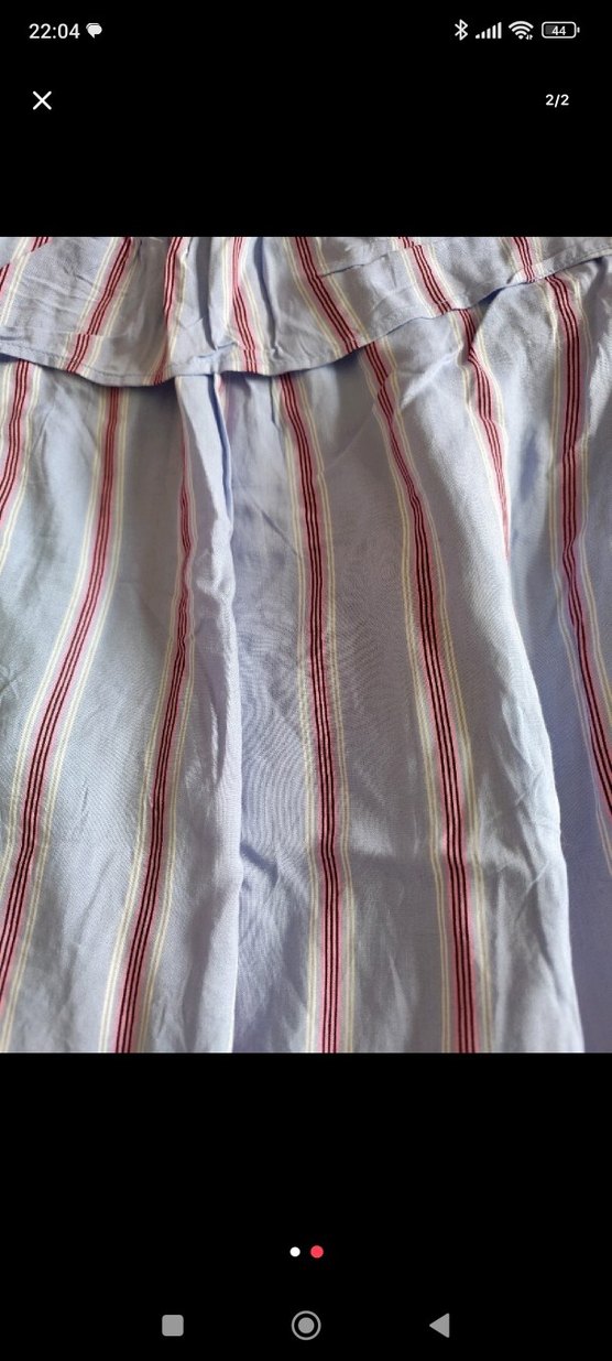 Mavi Bohem Renk Geçişli Midi Elbise - Görsel 2